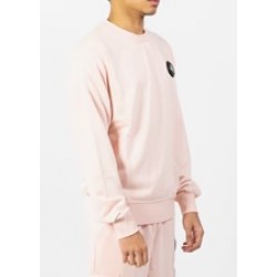 HELVETICA MP - SWEAT COL ROND - ALBAN - PINK - ROSE